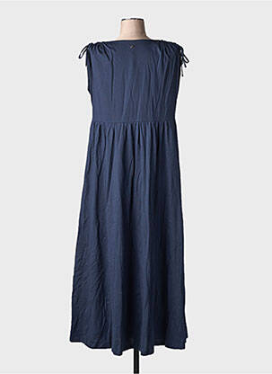 Robe longue manches courtes manches courtes bleu SHEEGO femme