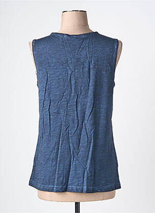 Top stretch sans manche bleu SHEEGO femme