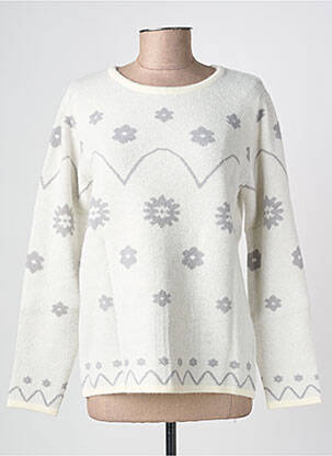 Pull coupe droite manches longues gris HEINE femme