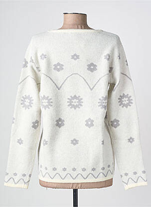 Pull coupe droite manches longues gris HEINE femme