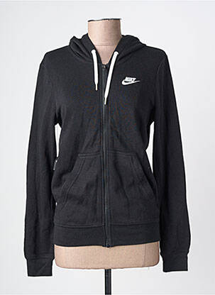 Veste casual fermeture zippée sur le devant noir NIKE femme
