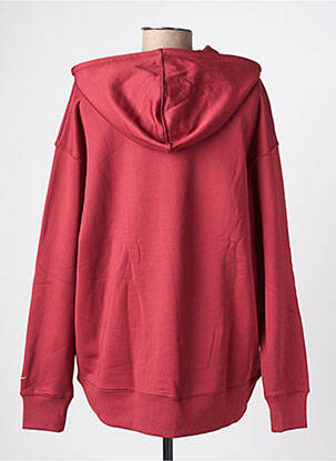 Sweat-shirt à capuche poches manches longues rouge NIKE femme