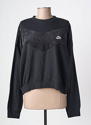 Pull stretch manches longues noir NIKE femme