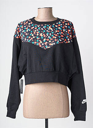 Pull stretch manches longues noir NIKE femme