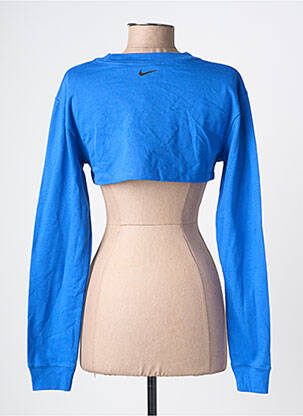 Pull coupe cintrée manches longues bleu NIKE femme