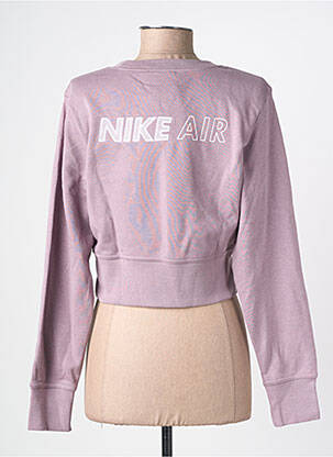 Pull stretch manches longues violet NIKE femme
