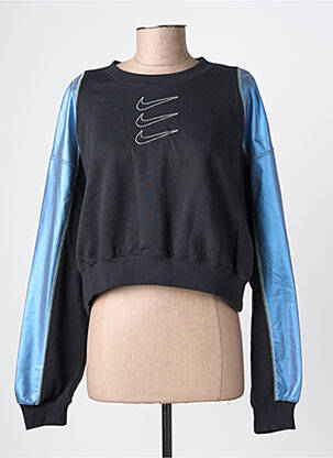 Pull stretch manches longues noir NIKE femme