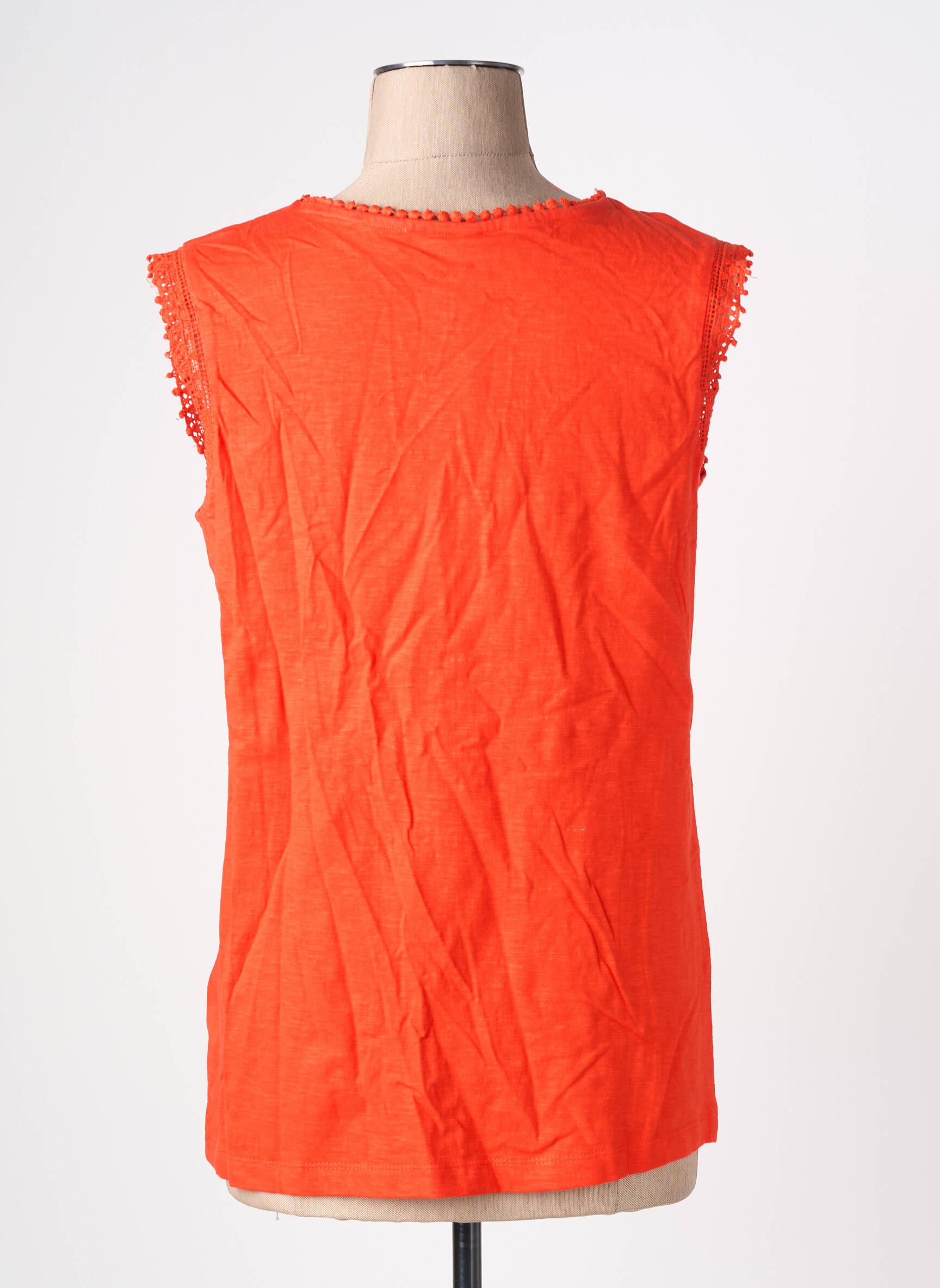 Top manches courtes manches courtes orange SHEEGO femme