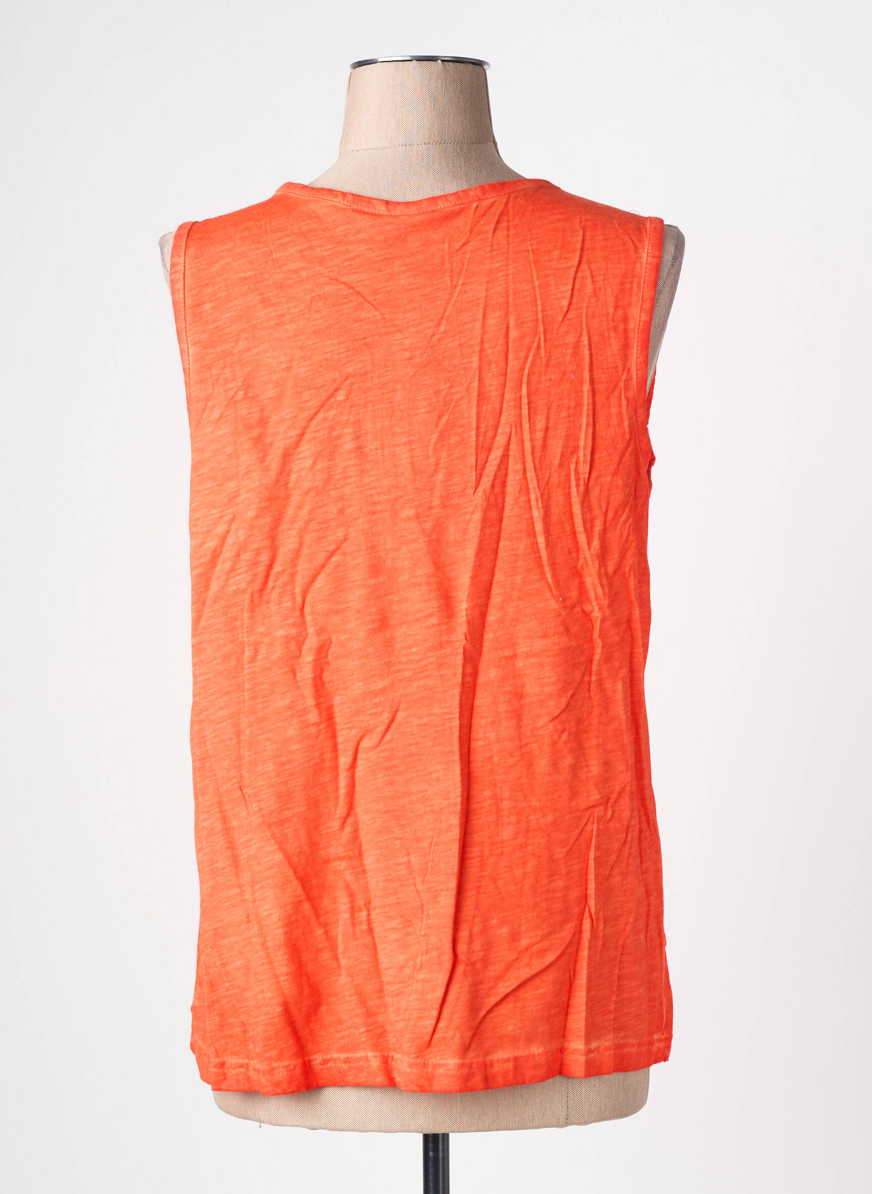 Top stretch sans manche orange SHEEGO femme