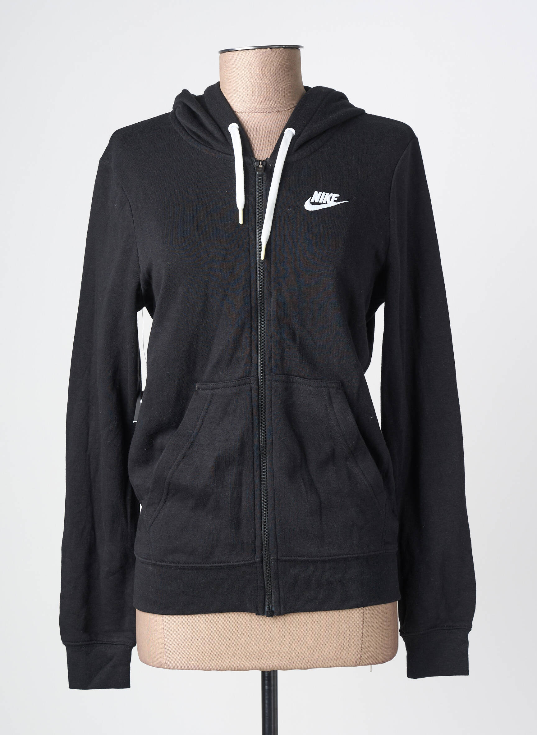 Veste casual fermeture zippée sur le devant noir NIKE femme