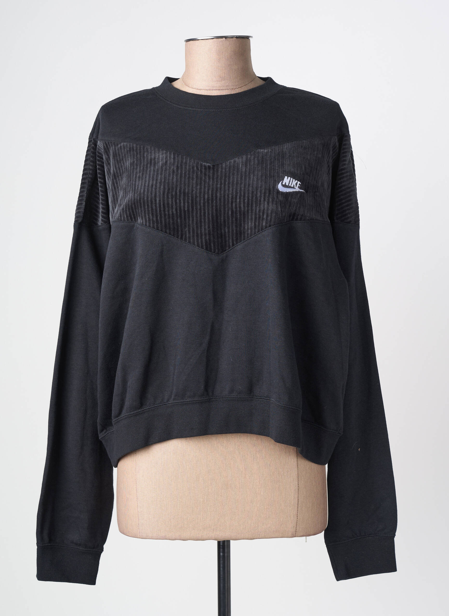 Sweat-shirt stretch manches longues noir NIKE femme