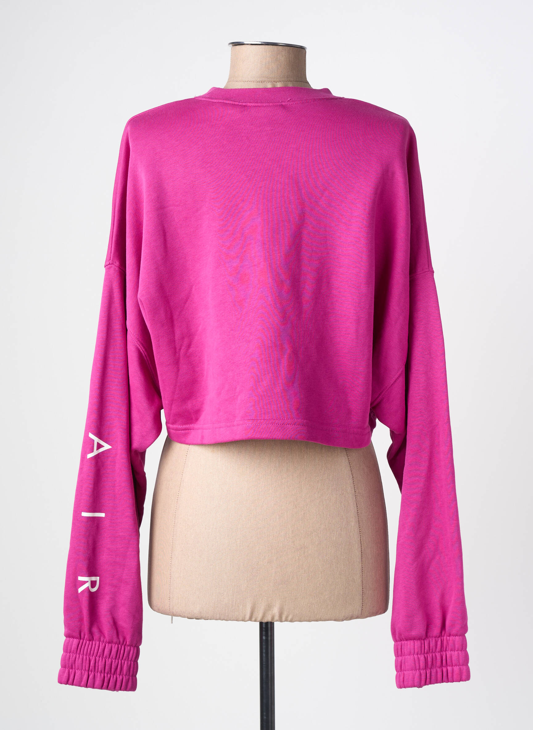 Sweat-shirt stretch manches longues rose NIKE femme