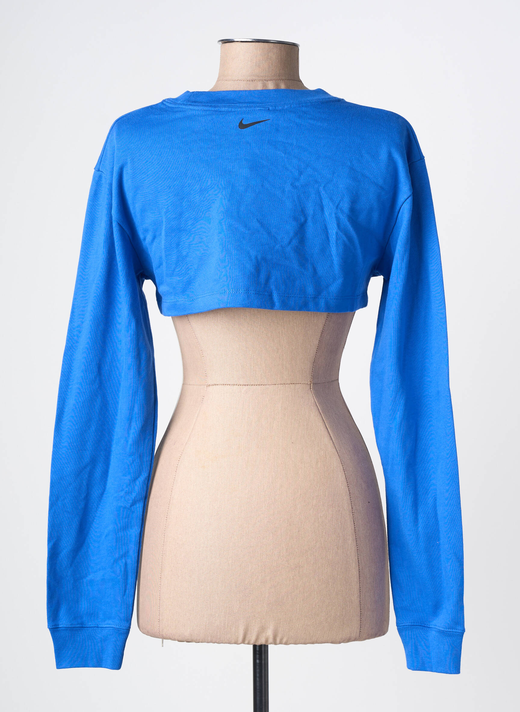 Sweat-shirt stretch manches longues bleu NIKE femme