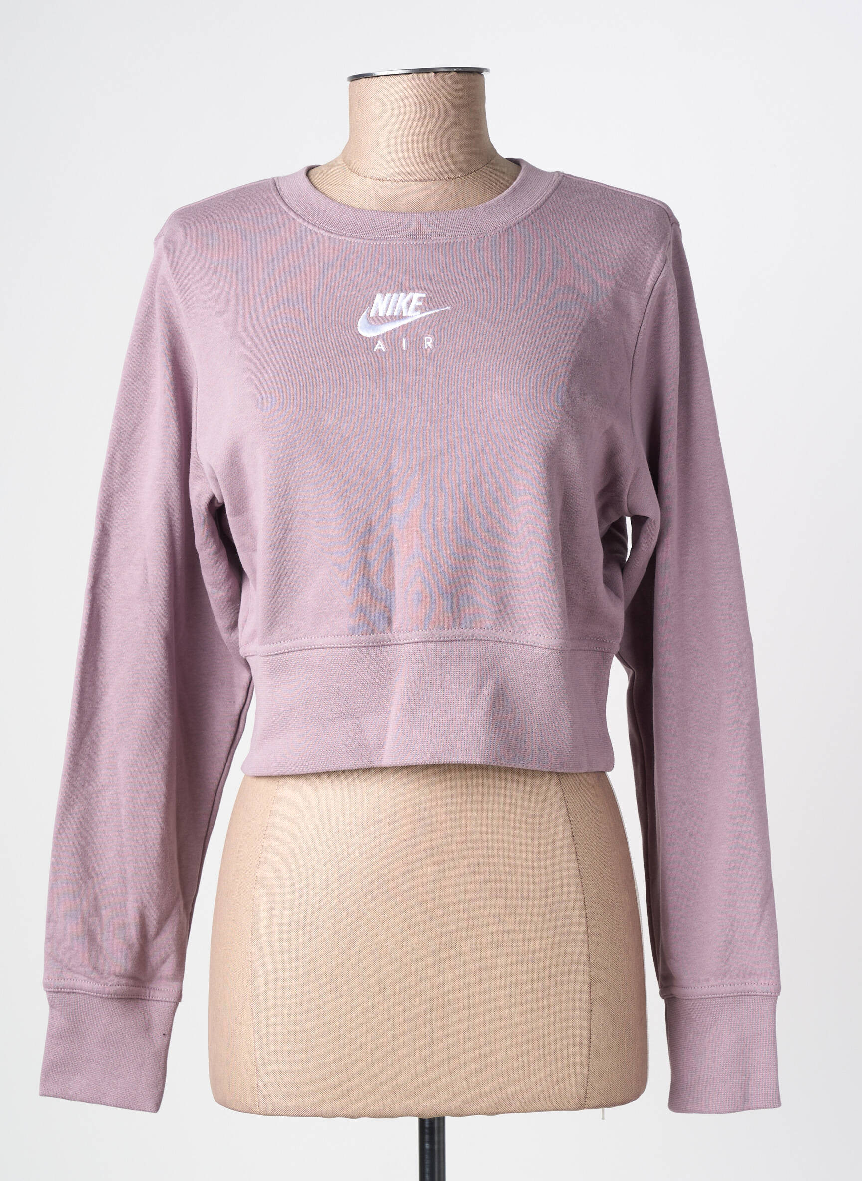 Sweat-shirt stretch manches longues violet NIKE femme