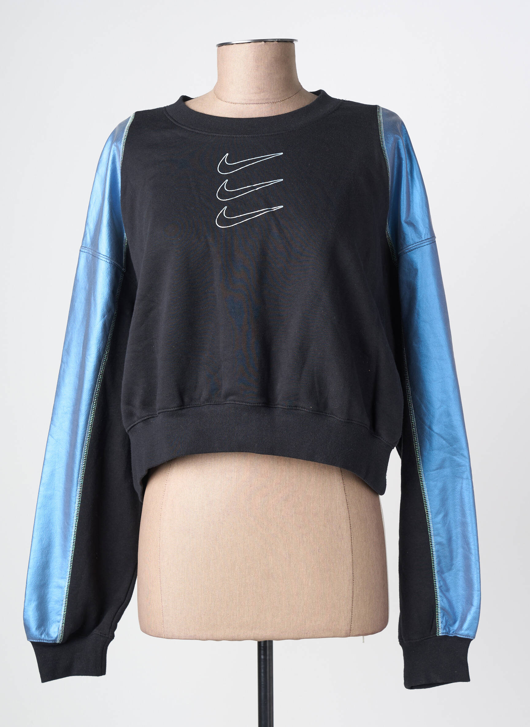 Sweat-shirt stretch manches longues noir NIKE femme