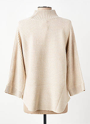 Pull coupe droite manches longues beige HEINE femme