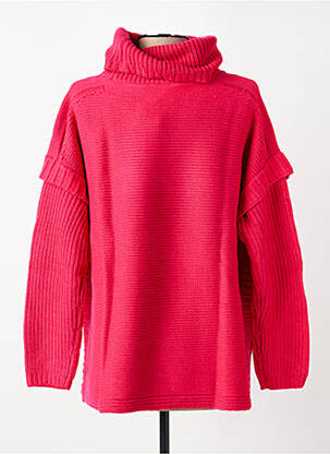 Pull coupe droite manches longues rouge HEINE femme