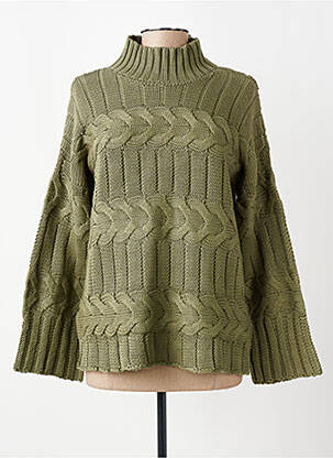 Pull coupe droite manches longues vert HEINE femme