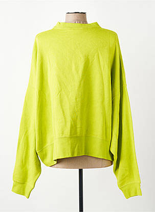 Sweat-shirt tissage jersey manches longues vert NIKE femme