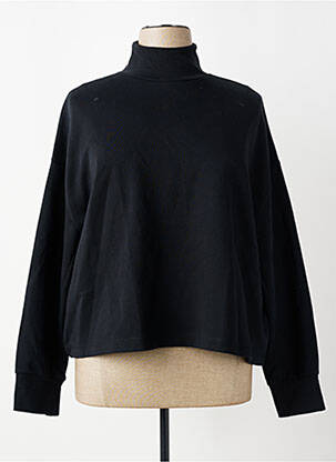 Sweat-shirt tissage molletoné manches longues noir NIKE femme