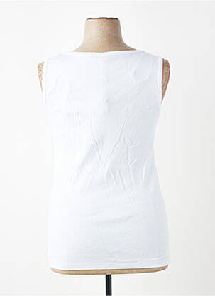 Débardeur coupe ajustée sans manche blanc SHEEGO femme