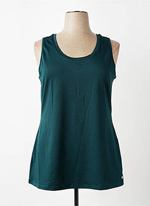 Top stretch sans manche vert SHEEGO femme