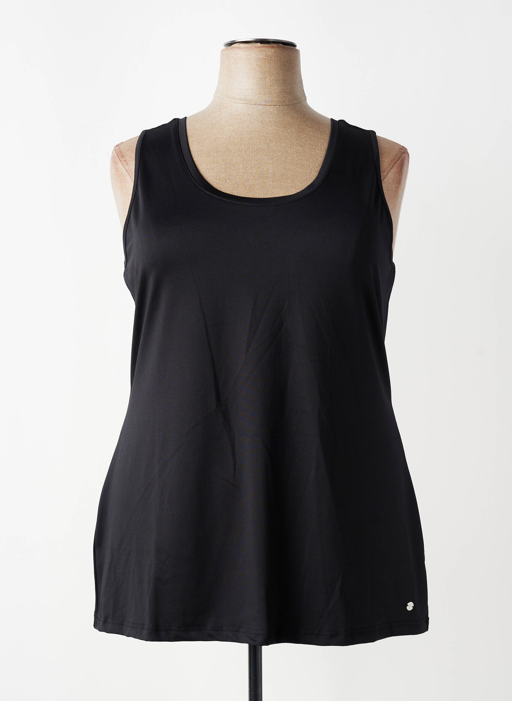 Top stretch sans manche noir SHEEGO femme