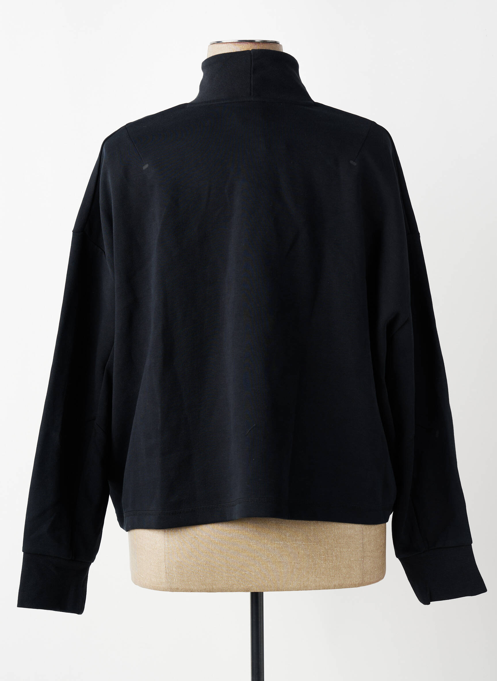 Sweat-shirt tissage molletoné manches longues noir NIKE femme