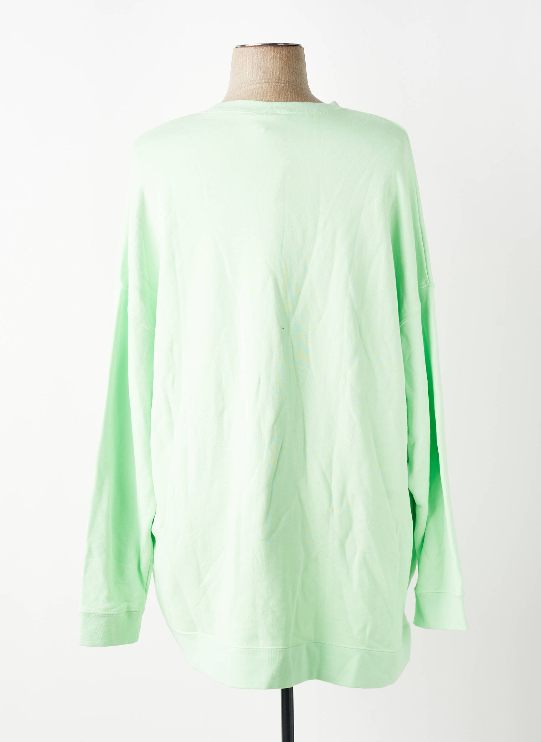 Sweat-shirt tissage molletoné manches longues vert NIKE femme