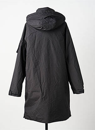 Manteau long a capuche a capuche noir BOMBERS femme