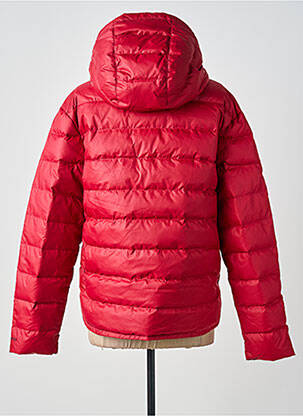 Doudoune manches longues a capuche rouge NIKE femme