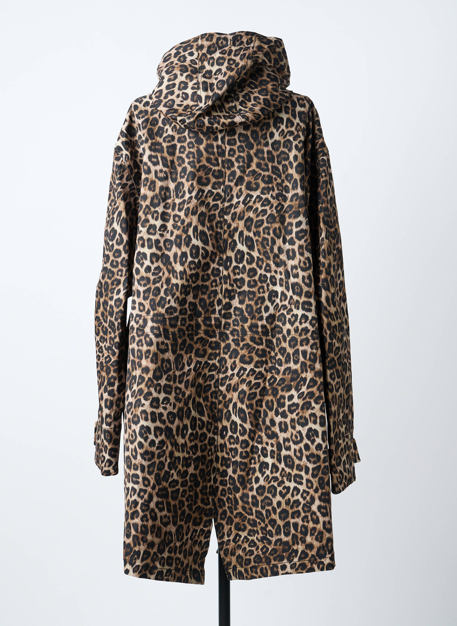 Imperméable fermeture zippée sur le devant a capuche marron THE KOOPLES femme