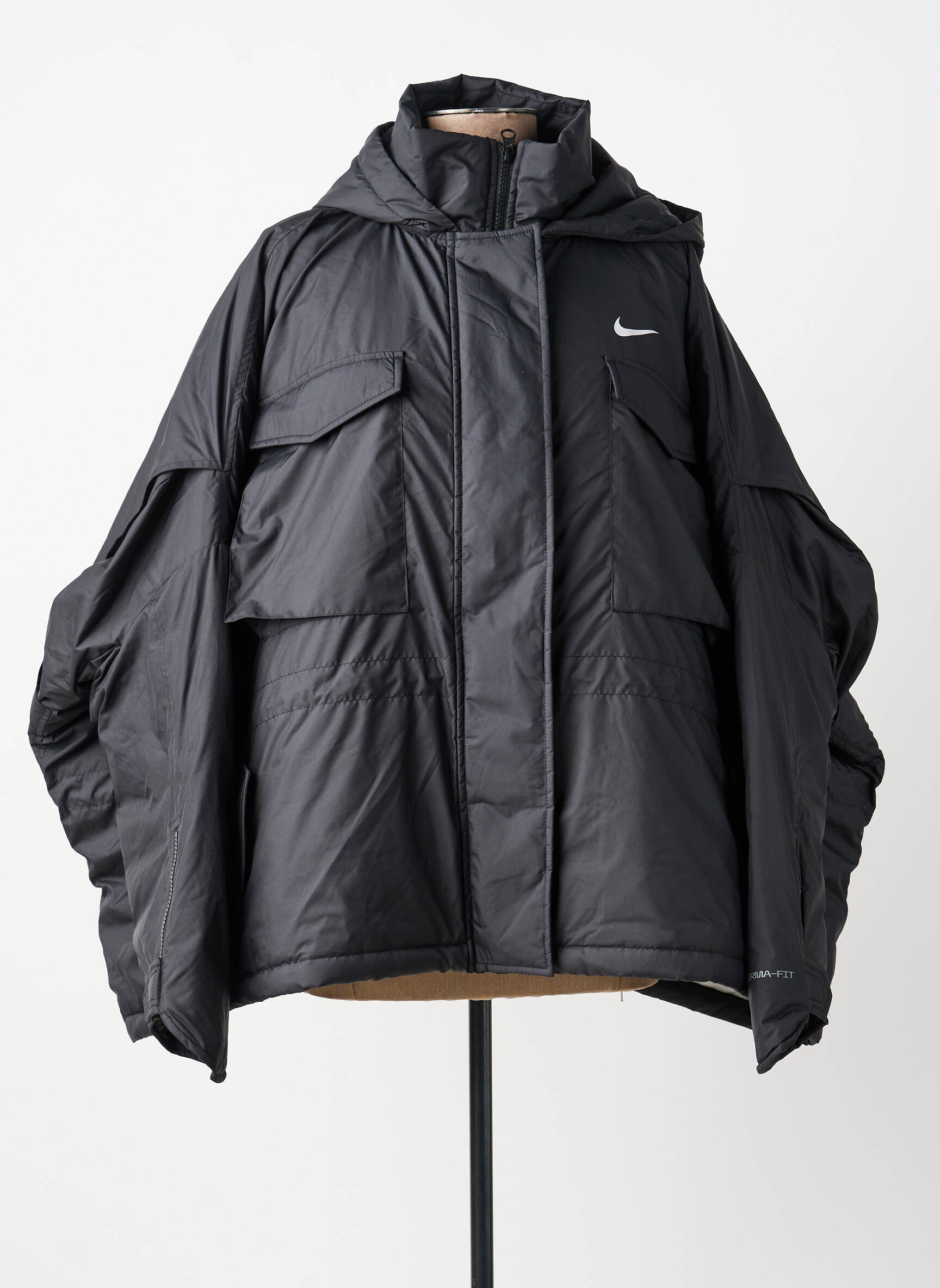 Doudoune manches longues sans capuche noir NIKE femme