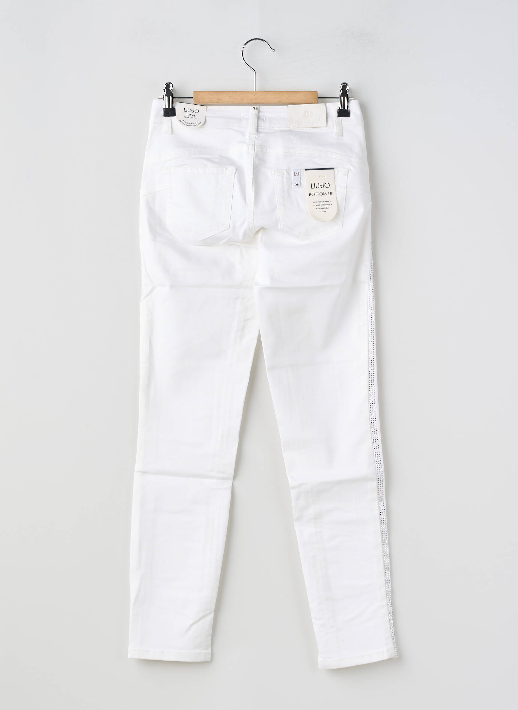 Jeans coupe slim stretch taille normale blanc LIU JO femme