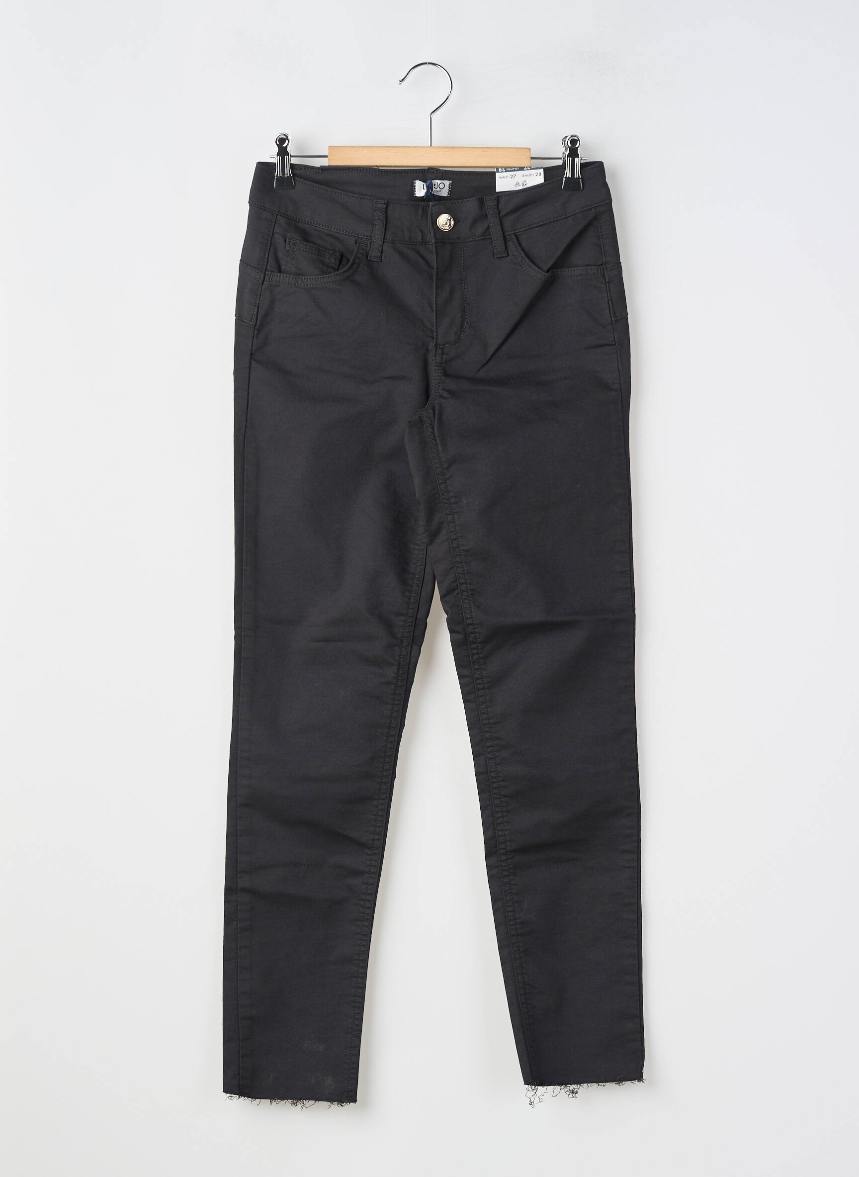 Jeans coupe slim taille normale taille normale noir LIU JO femme