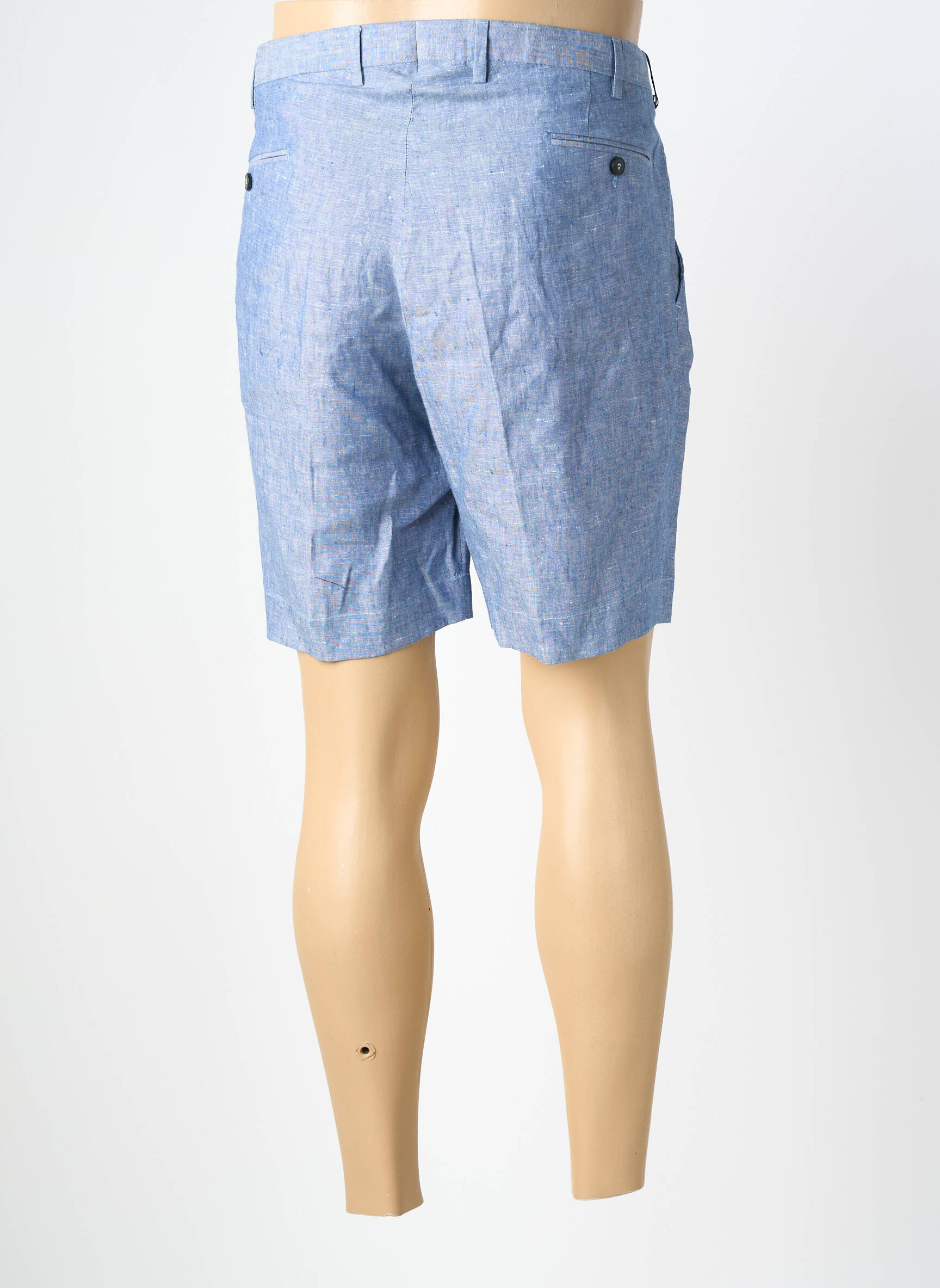 Bermuda taille à pinces taille normale bleu FACONNABLE homme