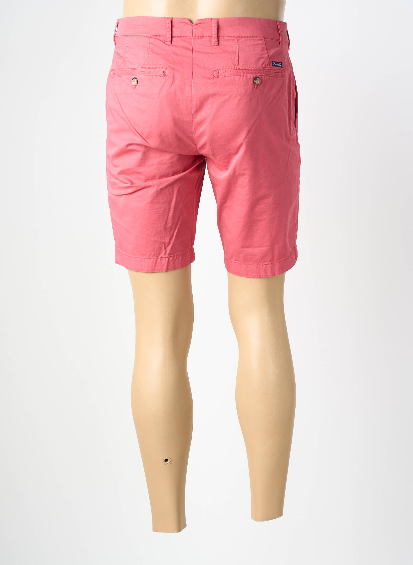 Bermuda taille à pinces taille normale rouge FACONNABLE homme