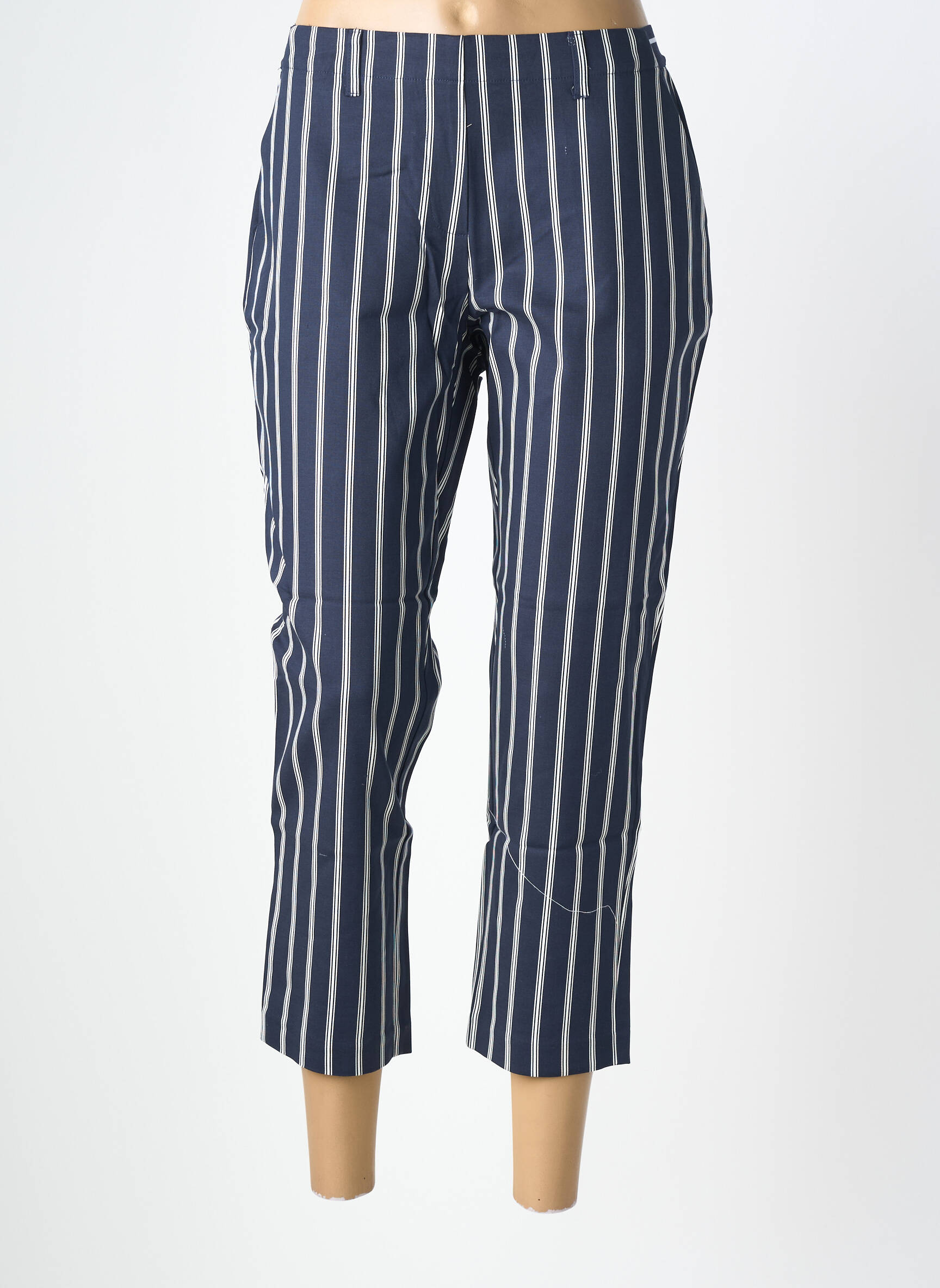 Pantalon 7/8 stretch taille normale bleu DAMART femme
