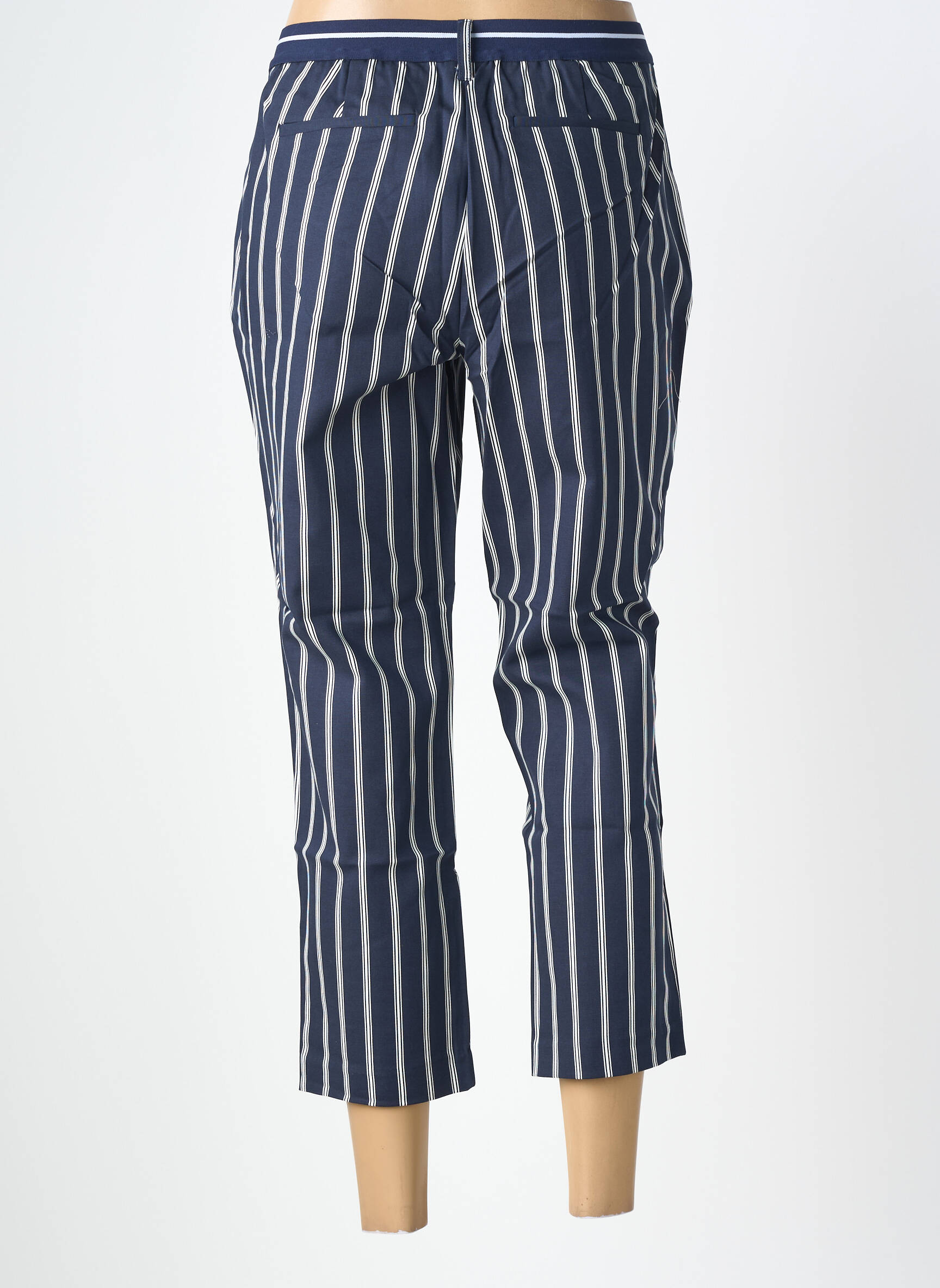 Pantalon 7/8 stretch taille normale bleu DAMART femme