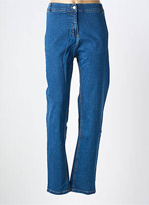 Jeans coupe droite stretch taille normale bleu DAMART femme