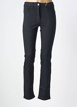 Jeans coupe slim tissage brut taille normale noir DAMART femme