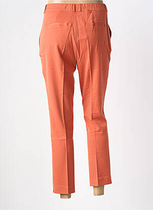 Pantalon 7/8 tissage popeline taille normale orange DAMART femme