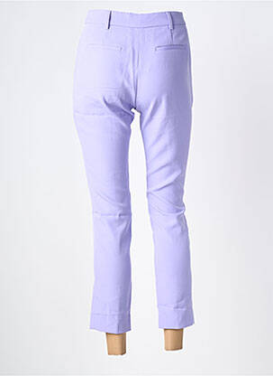 Pantalon 7/8 tissage popeline taille normale violet LIU JO femme