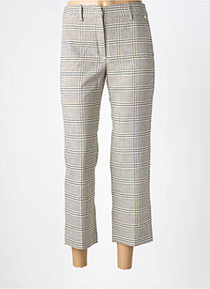 Pantalon 7/8 tissage popeline taille normale beige LIU JO femme