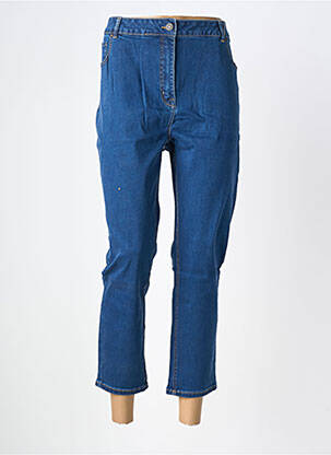 Jeans coupe slim tissage brut taille normale bleu DAMART femme