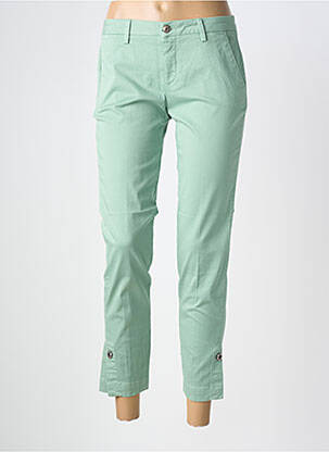 Pantalon 7/8 stretch taille normale vert LIU JO femme