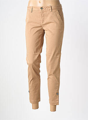 Pantalon 7/8 stretch taille normale beige LIU JO femme