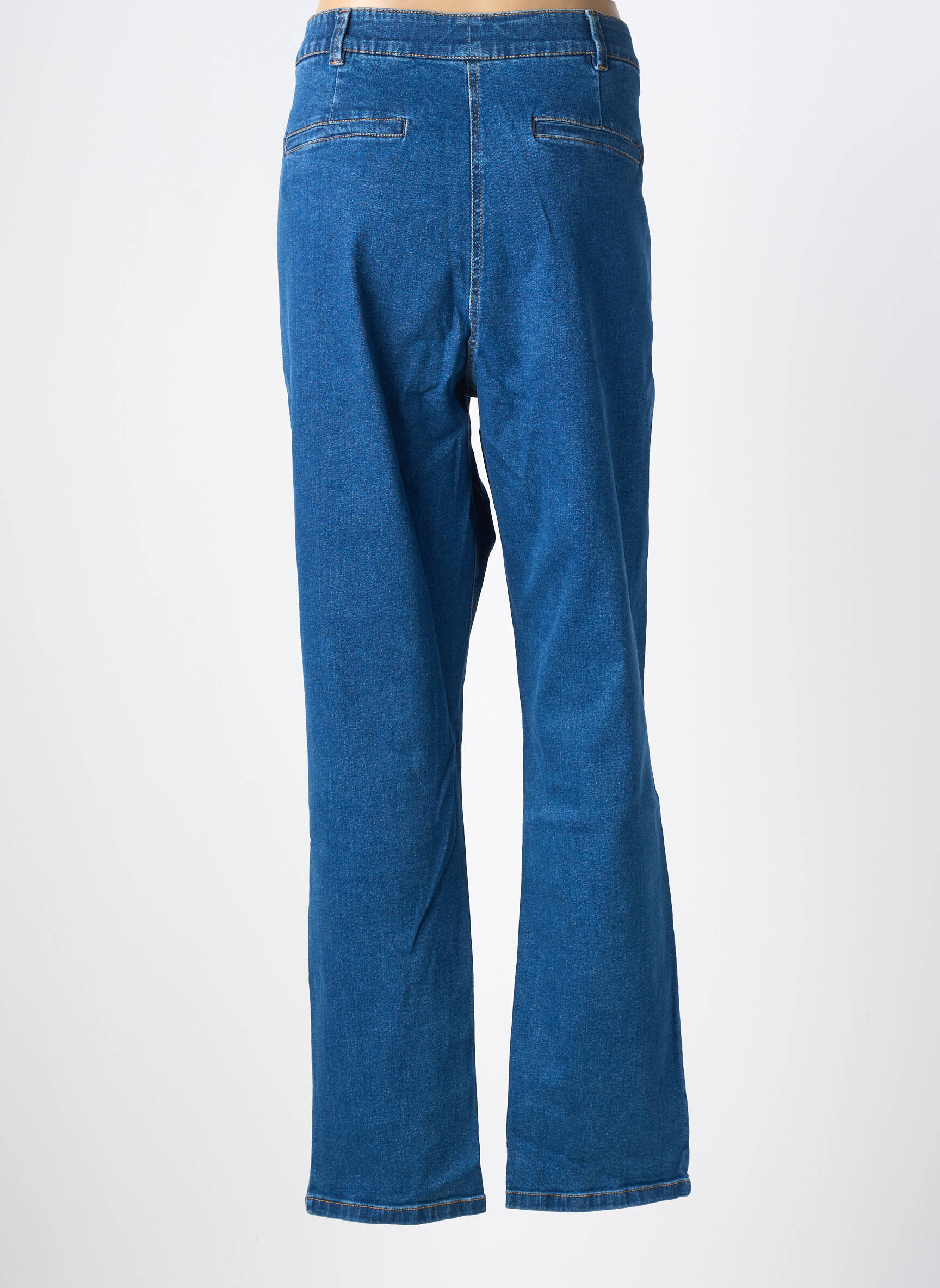 Jeans coupe droite stretch taille normale bleu DAMART femme