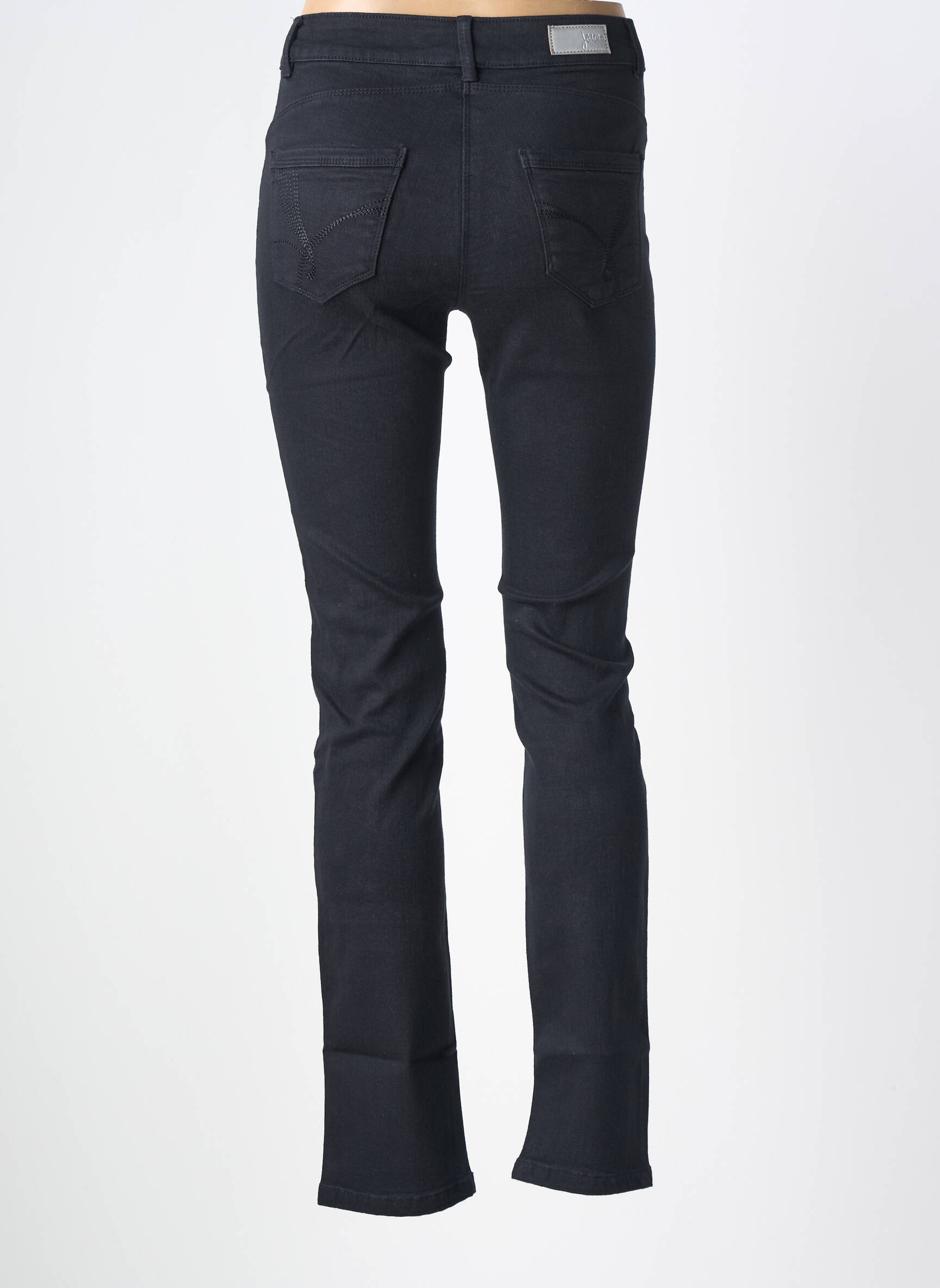 Jeans coupe slim tissage brut taille normale noir DAMART femme