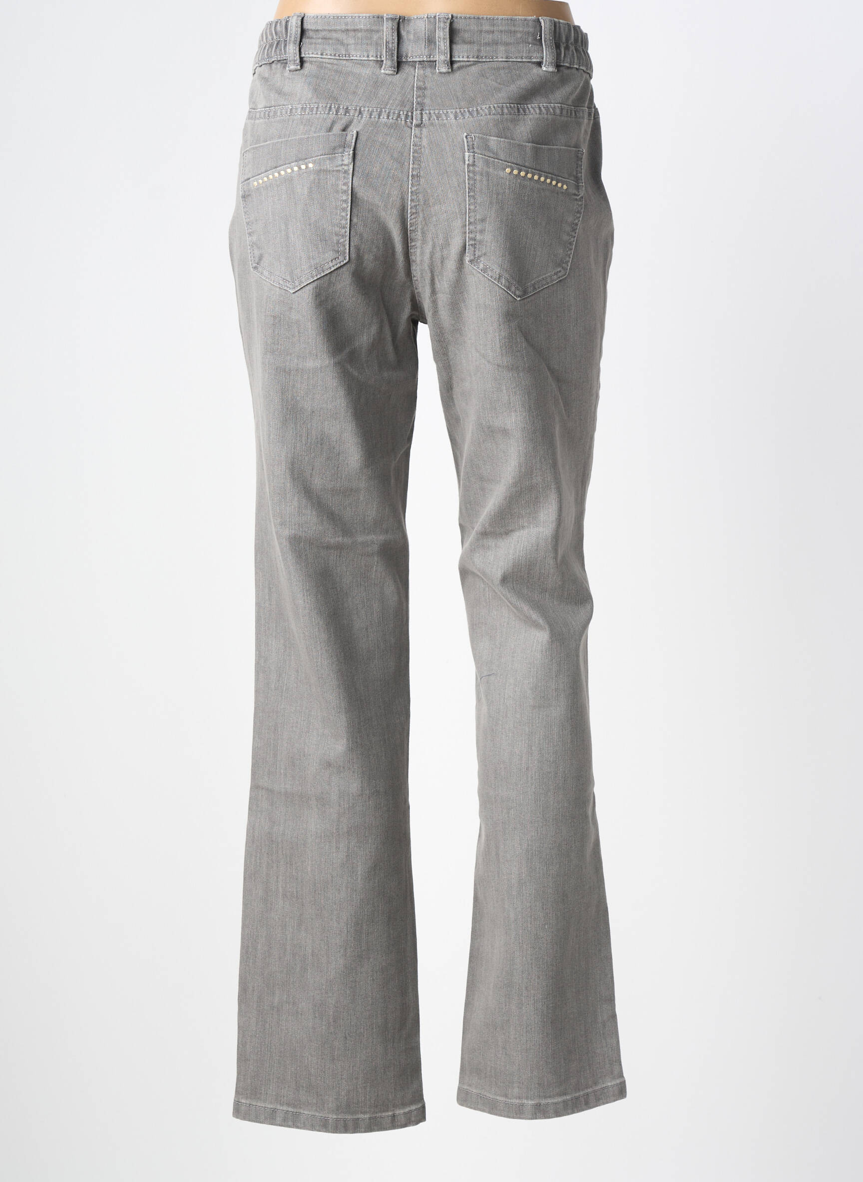 Jeans coupe droite taille normale taille normale gris DAMART femme